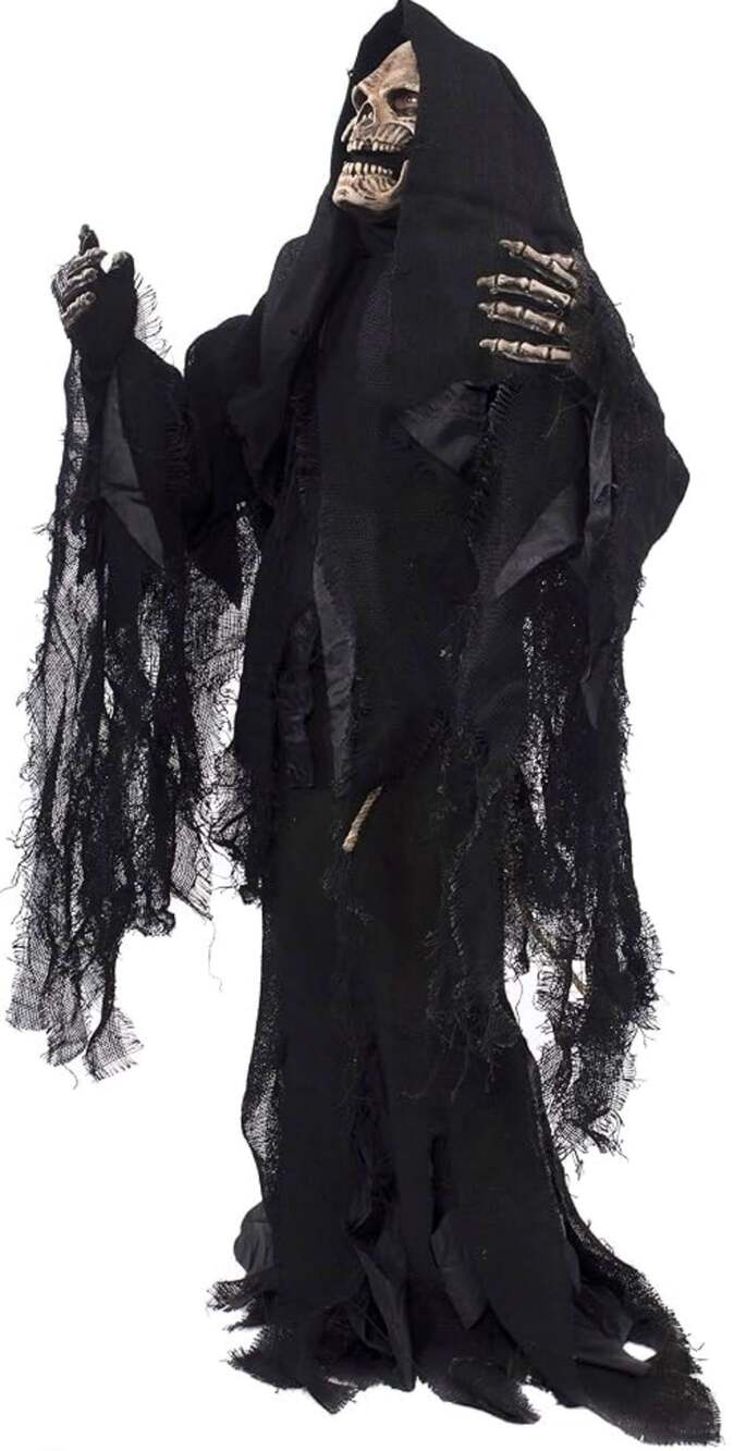 Zagone Studios Grim Reaper Costume with Mask Rotting Gown Gloves
